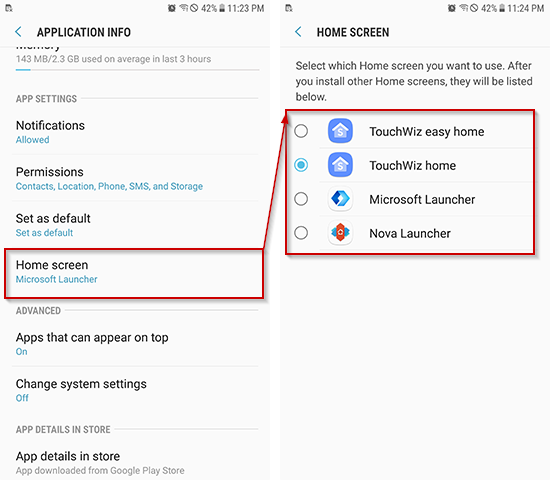 How to switch to default launcher on Android smartphone - 550 x 480 png 61kB
