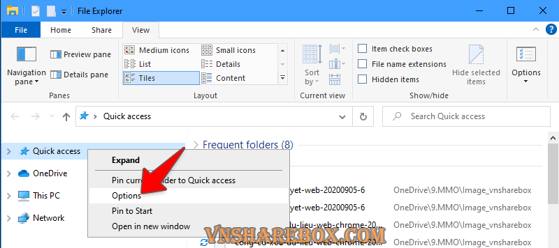 Xóa cache Recent File Explorer Windows 10