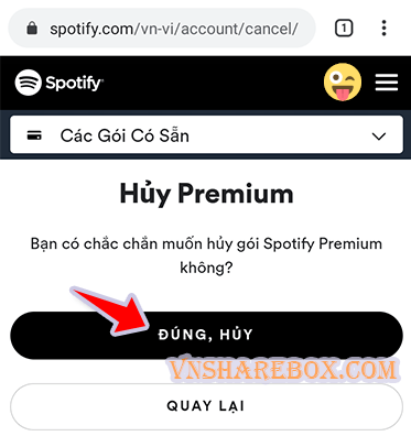 Cách hủy premium Spotify