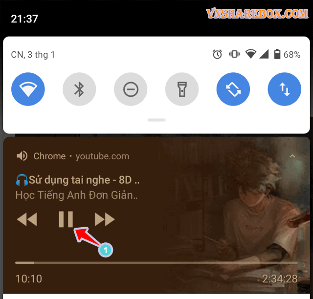 Nghe nhạc Youtube khi tắt màn hình bằng Chrome Android