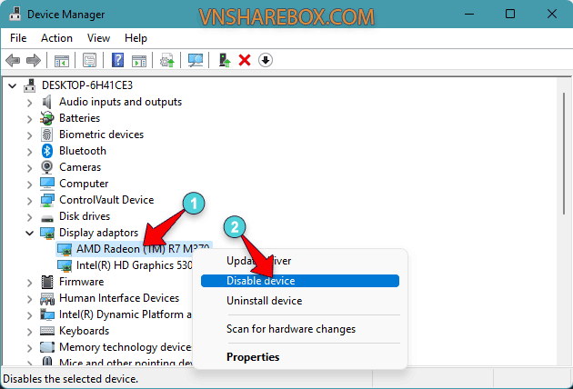 Disable AMD Device Manager