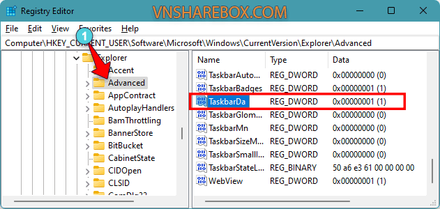 Tắt Widget Windows bằng Registry Editor